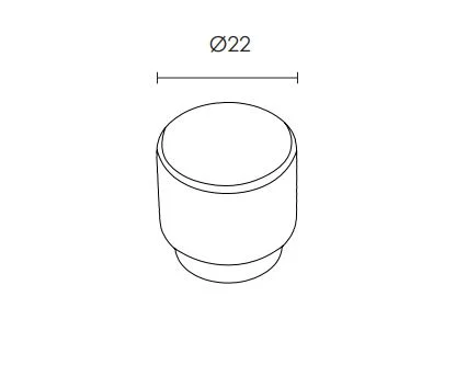Πομολάκι Επίπλων Χρυσό-Ματ C1399 - Image 2