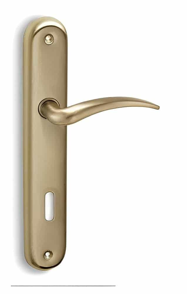 Πόμολο Πόρτας Πλάκα Χρυσό-Ματ C435
